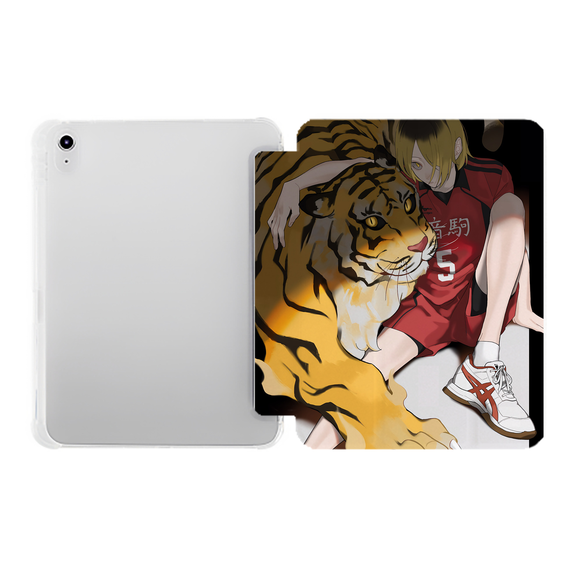 （画像用） ハイキュー!! Haikyu!! IPad ケース ペン収納付き 三つ折りスタンド PUレザー×シリコン 対応機種9.5/10.5/10.9インチ